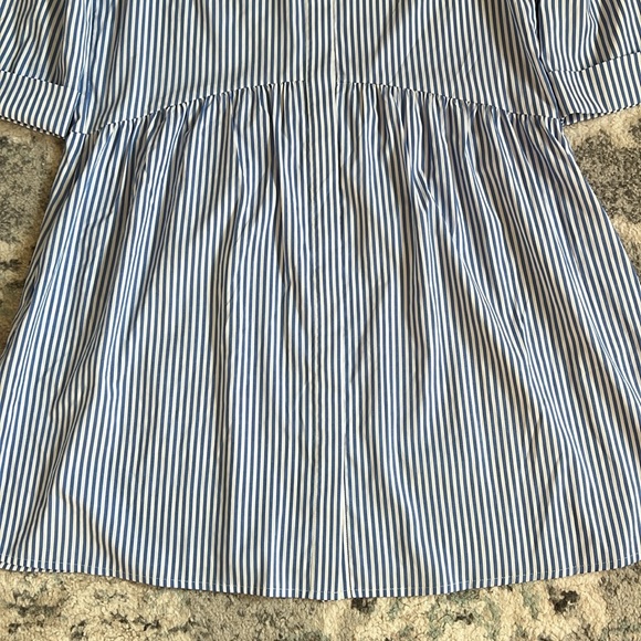 Tuckernuck Women's Striped Royal Shirt Dress Size Medium - Picture 4 of 13